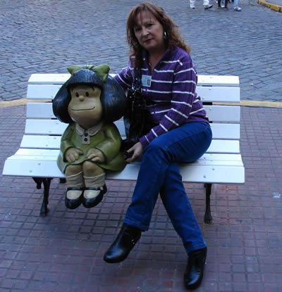 Escultura de Mafalda en San Telmo
