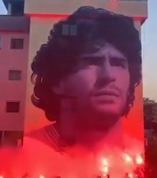 Mural de Maradona en Napoles