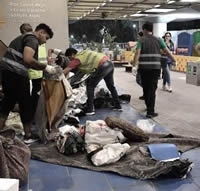 Desalojo homeless Aeroparque
