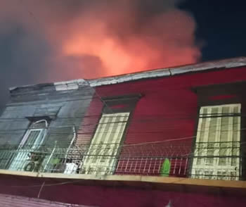 Incendio en La Boca