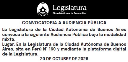 Audiencia publica del 20 de octubre 2026